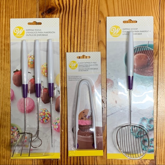 New! 5 pc Wilton Dipping Tools/ Scoop/ Tongs - Picture 2 of 8